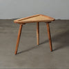 Solid Wood Natural Finish Wooden End Table