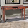 Wooden Drawer Console Table - Brown Matte Finish