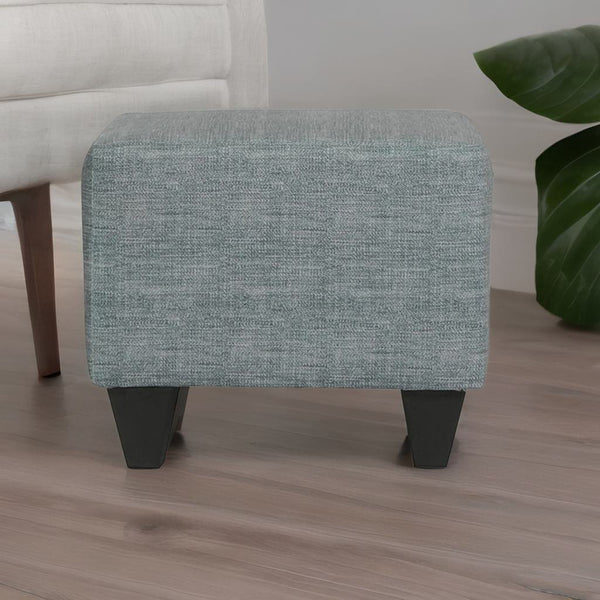 Classic Solid Sheesham Wood and Fabric Foot Stool