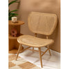 Rattan Sheesham Wood Lounge Chair