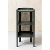 Classic Cane Bedside Table In Sage