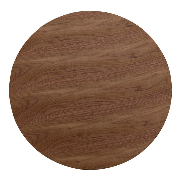 Modern Solid Walnut Round Coffee Table