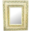 Bone Inlay Hand Painted Indian Mirror Frame