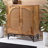 Modern Rattan Mango Solid Wood Natural Finish Sideboard