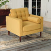 Wood and Fabric Accent Sofa Chair ( Single Seater )