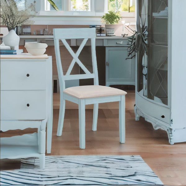 French Solid Wood 6 Seater Dining Table Set