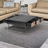 Classic Rattan Sheesham Solid Wood Black Finish Coffee Table