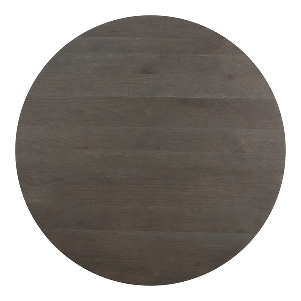 Modern Solid Round Coffee Table In Brown