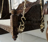 ClassicSolid Wood Walnut finish 2 Seater Swing Chair