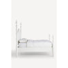 Colonial Acacia Wood Poster Bed With White Finish