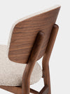Modern Solid Wood Dining Chair With Fabric