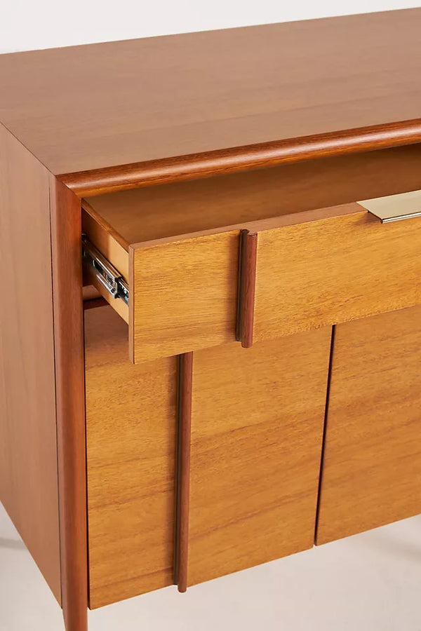 Mango Wood 2 Drawer Sideboard - Honey Finish