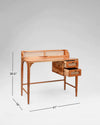 Modern Rattan Mango Solid WoodStudy Table