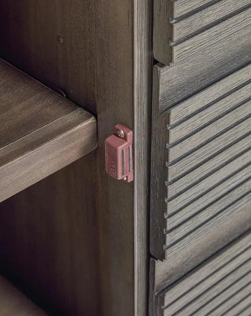 Modern Goa Torpedo Classy Mango Wood Brown Bookcase