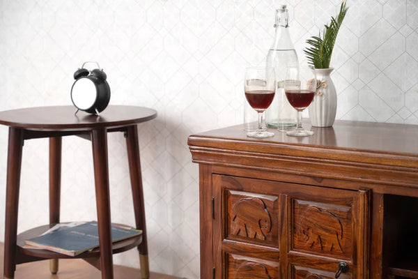 Modern Senna Classy Premium Solid Sheesham Wood Buffet Sideboard