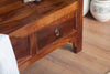 Modern Jade Classy Stylish Solid Sheesham Wood Seating Bench with 2 Drawers