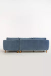 Modern Curved Velvet Sofa