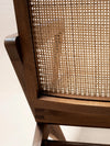 Rattan Modern Cane Armchair In Natural Finish