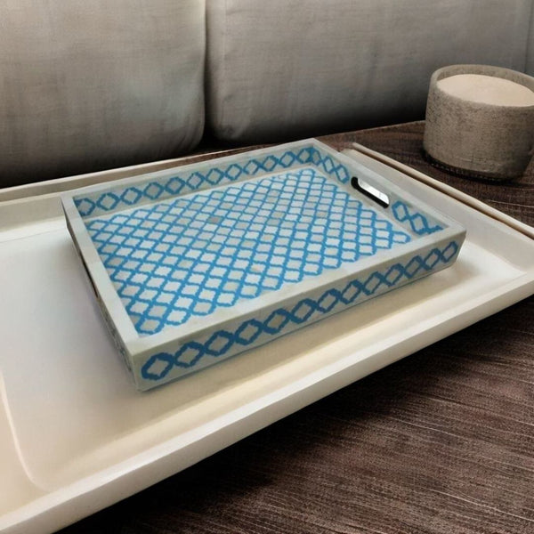 Solid Wood Rectangle Decor Serving Tray