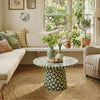 Aasiaat Bone Inlay Round Table
