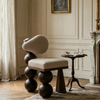 Aberdeen Solid Wood and Fabric Lounge Chair