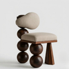 Aberdeen Solid Wood and Fabric Lounge Chair