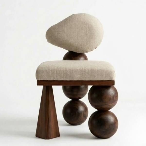 Aberdeen Solid Wood and Fabric Lounge Chair