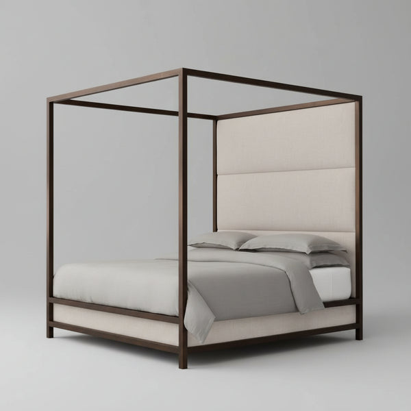 king size poster bed, wooden poster bed