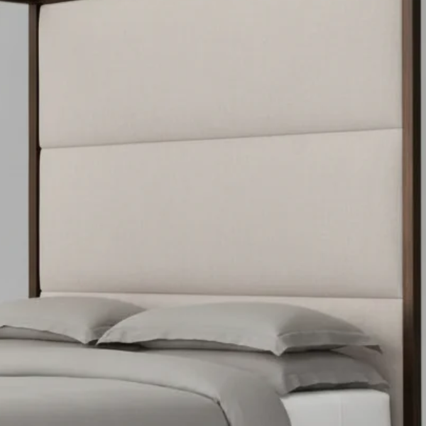 Abilene Solid Wood Upholstered Poster Bed