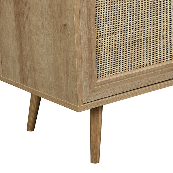 Achrol Rattan Wood Cabinet