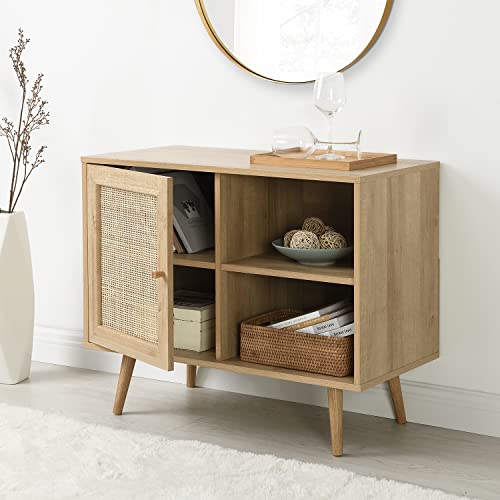 Achrol Rattan Wood Cabinet
