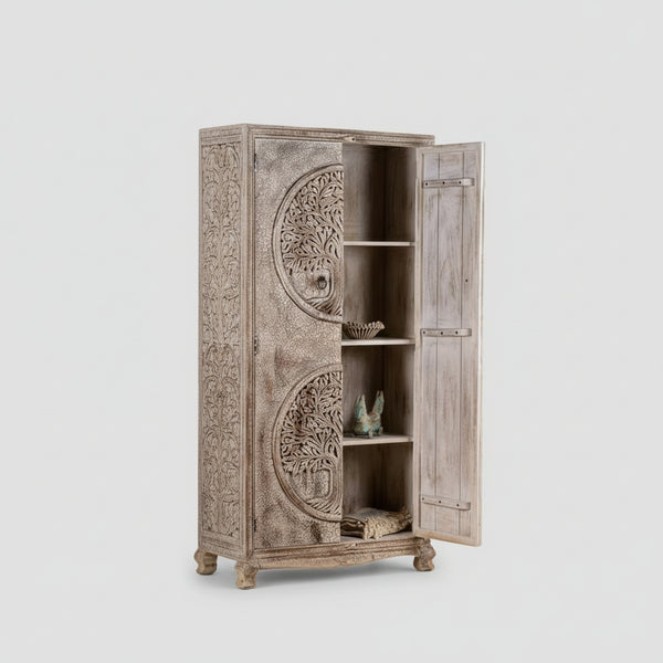 Adoni Hand Carved Wardrobe