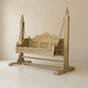 Ajabde Mango Solid Wood Gold Finish 2 Seater Swing Chair