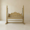 Ajabde Mango Solid Wood Gold Finish 2 Seater Swing Chair