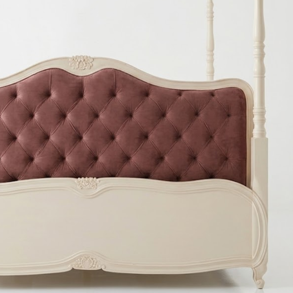 Alberton Solid Wood Poster Bed In White Finish