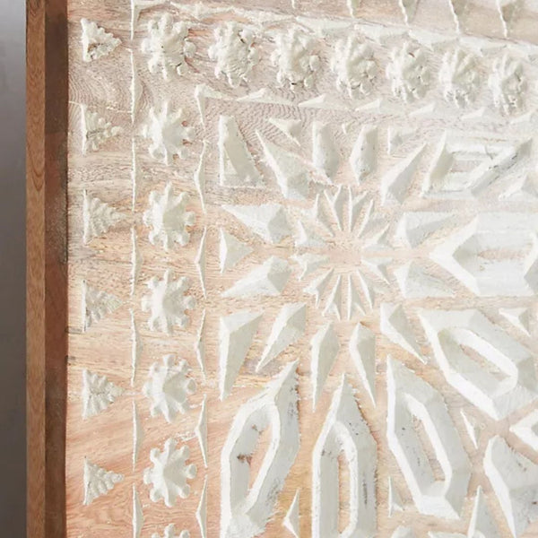 Alessia Carved Solid Wood Moroccan Inspired Bed- All Sizes