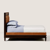 Alesund Solid Wood Leather Bed - All Sizes 