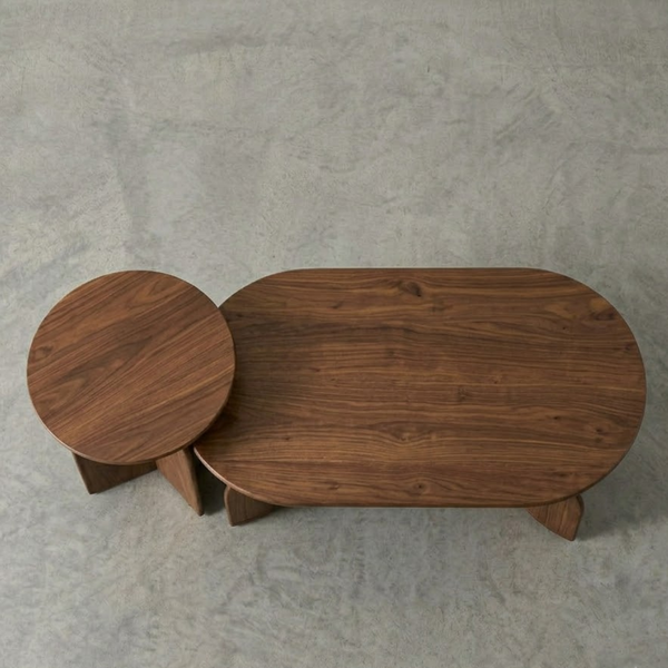 Alexis solid Wood Nesting Table