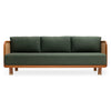 Alsace Solid Wood 3 Seater Rattan Sofa