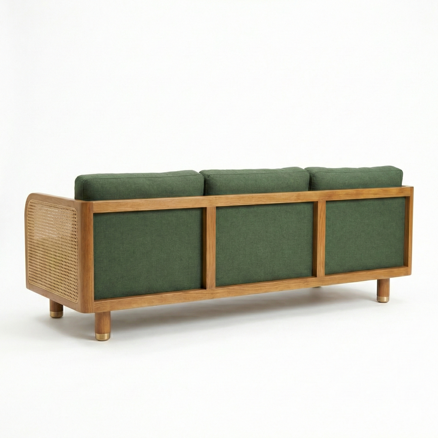 Alsace Solid Wood 3 Seater Rattan Sofa – Homes of Rajasthan