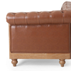 Altamira Solid Wood Leather Sectional Sofa