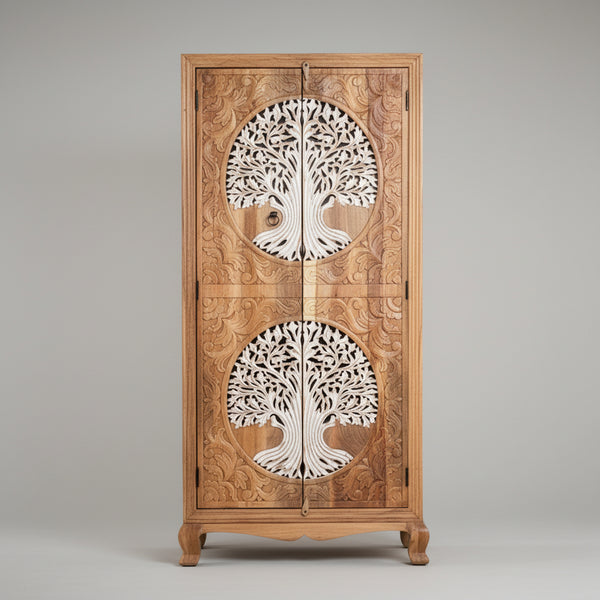 Amaravati Hand Carved Wardrobe