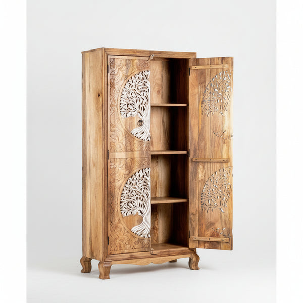 Amaravati Hand Carved Wardrobe