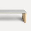 Ambato Solid Wood Fluted Coffee Table