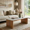 Ambato Solid Wood Fluted Coffee Table