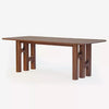 Ambre Acacia Wood Dining Table, side angle