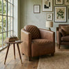 Anchorage Tufted Genuine Leather Sofa 