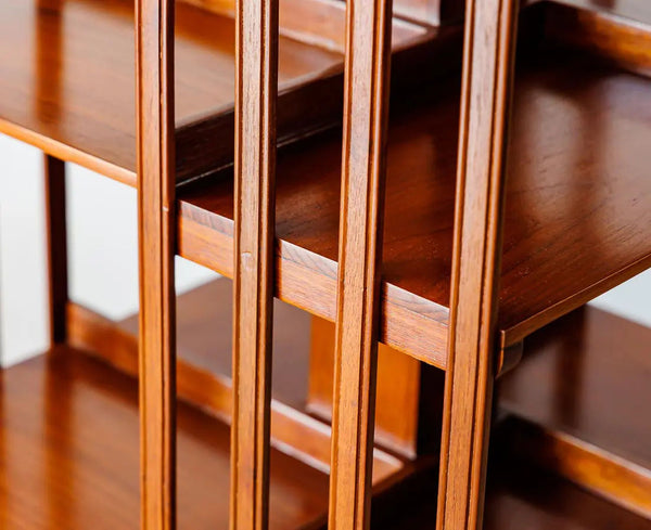 Traditional & Luxurious Teakwood Revolving Book shelf