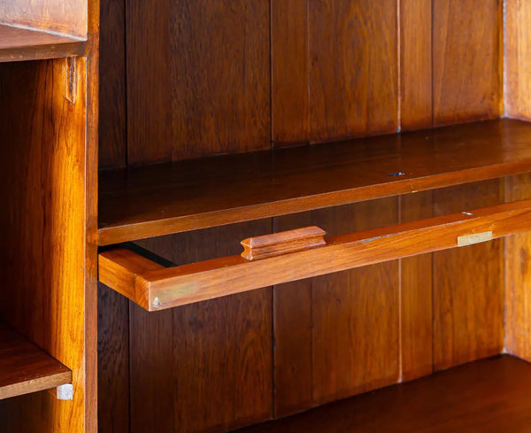 Traditional & Exquisite Teakwood Barrister Display Bookcase