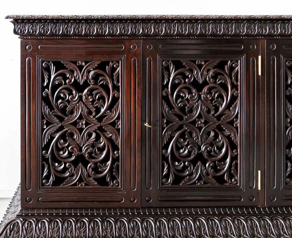 Traditional & Classic Carved Rosewood Sideboard
